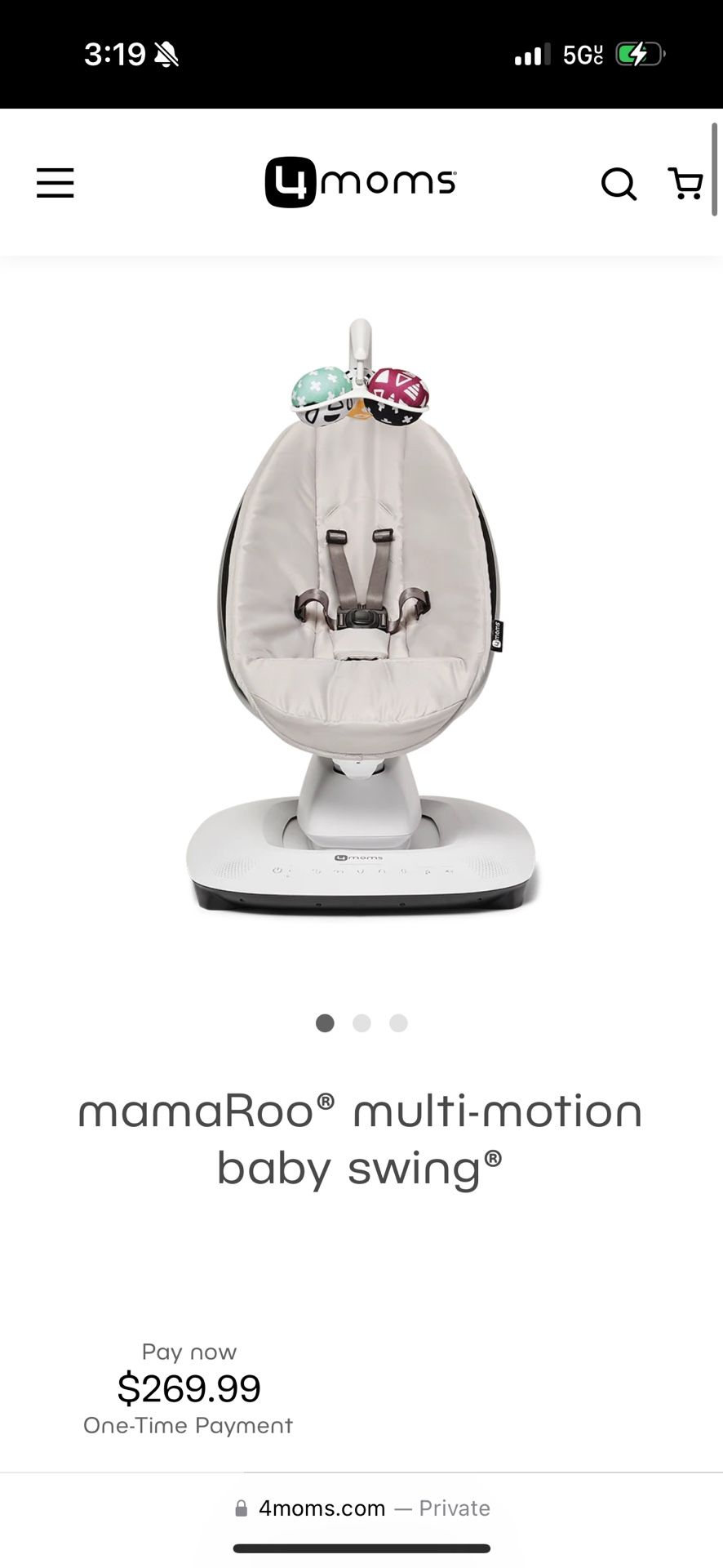 Mamaroo 4moms USED