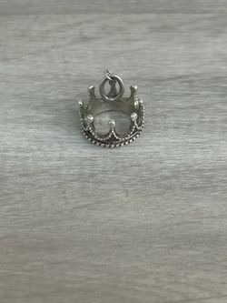 Tiffany & Co Sterling Silver Crown Charm Pendant *Authentic* (PO1020053) -Good Condition