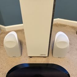 3 Polk Speakers And Jamo Subwoofer 