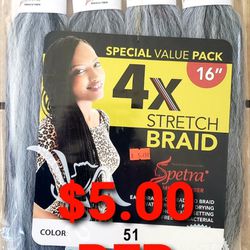 NY Queen corp. KINGSTON Brand 4-pack Braid Hair NEW