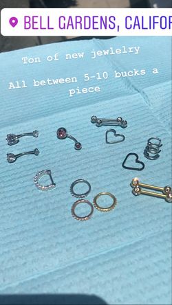 Body jewelry all sizes and shapes (IG@JoshBoba)