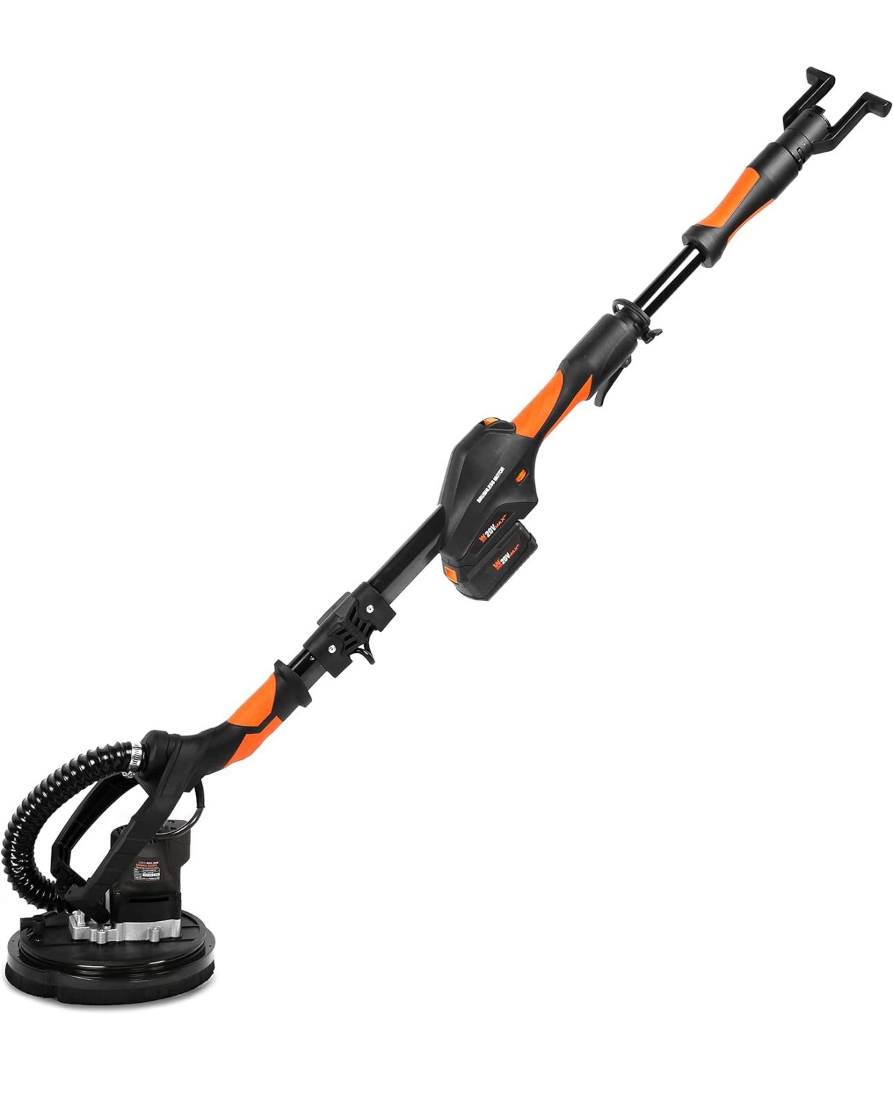 WEN Cordless Drywall Sander, Brushless with Variable Speed, 20V Max 5.0 Ah Battery and Charger (20409)