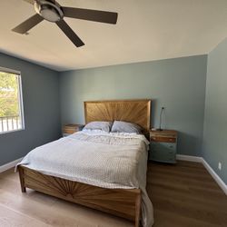 Ashley Takston King Bedframe (Brand New)