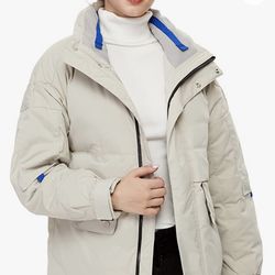 Women’s Puffer Parka Jacket With Removable Hood