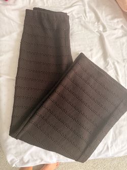 Brown Knit Pointelle pants