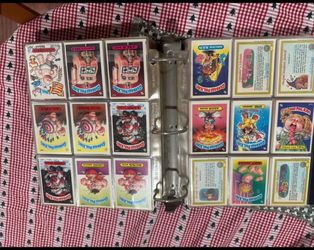 Garbage pail kid stickers series, one and up