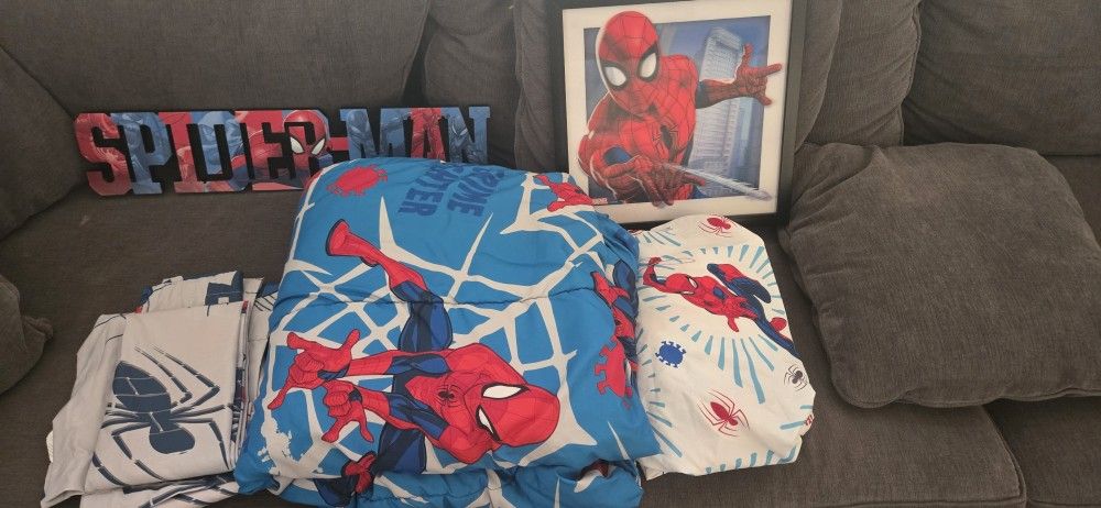 Spiderman comforter set