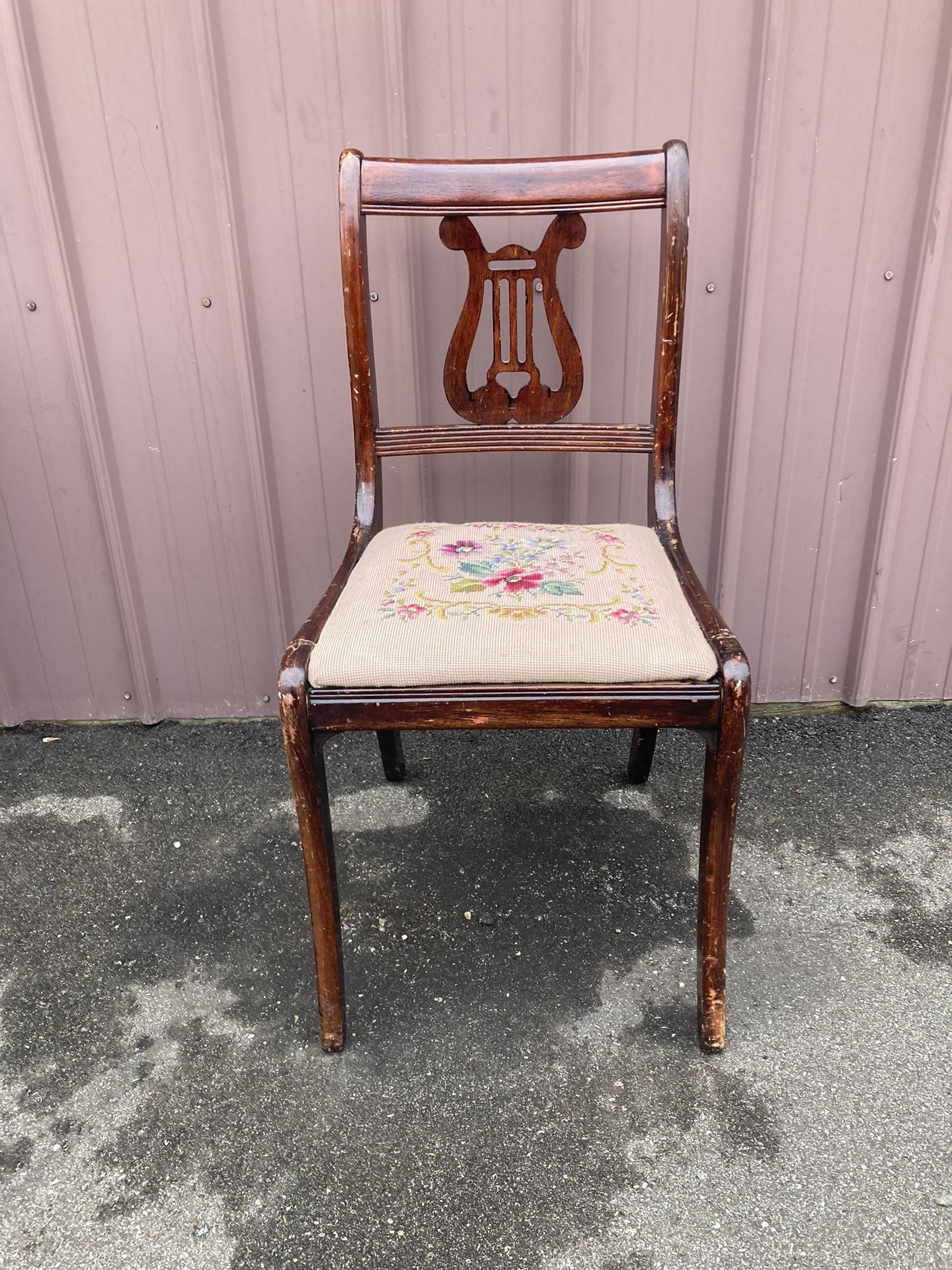 Victorian Solid Wood Harp Chair