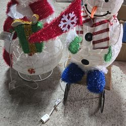 Mr and Mrs Snowman