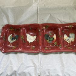 Certified International PATCHWORK ROOSTER  Susan Winget