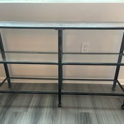Metal/Glass Console Table 