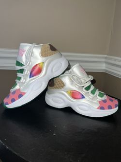 Reebok Question Mid Iverson Classic x Candy Land GZ8826 White/Green Size 2Y