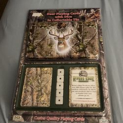 They’re playing cards with the dice and collectible  Tin