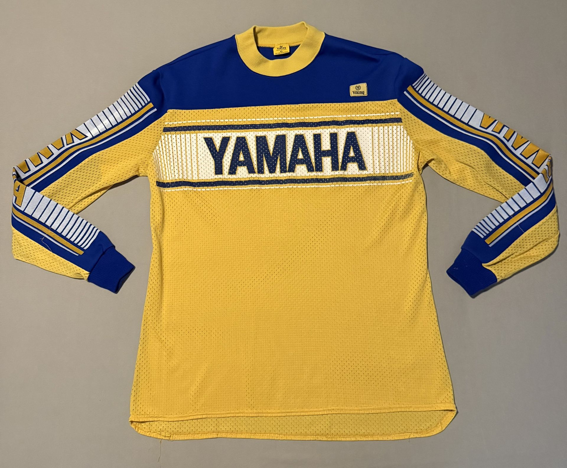 Vintage Viking Yamaha Motocross MX Moto Jersey Made In USA VNDS