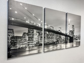 3 Piece Brooklyn Bridge Canvas