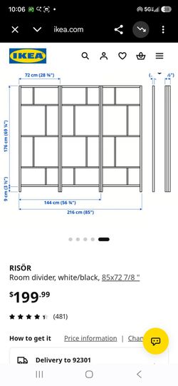 IKEA - RISOR BLK/WHITE