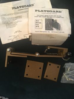 Plategard industrial door security lock