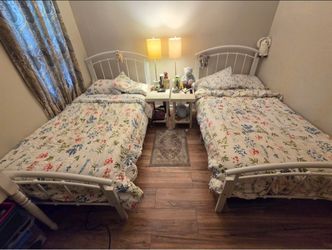 Two White Alexavior beds from Wayfair - EUC!