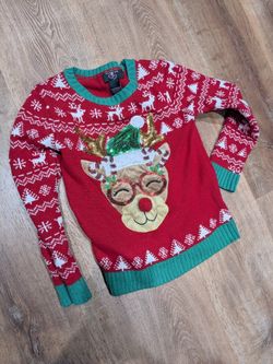 Girls Christmas Sweater-Size M
