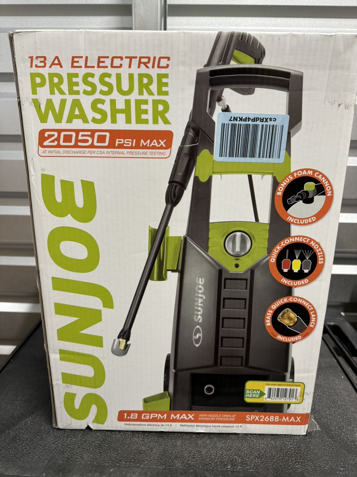Sun Joe SPX2688 MAX Electric High Pressure Washer for Cleaning Your RV Car Patio Fencing Decking