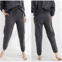 Aerie Sunwashed Distressed Cozy High Waisted Jogger