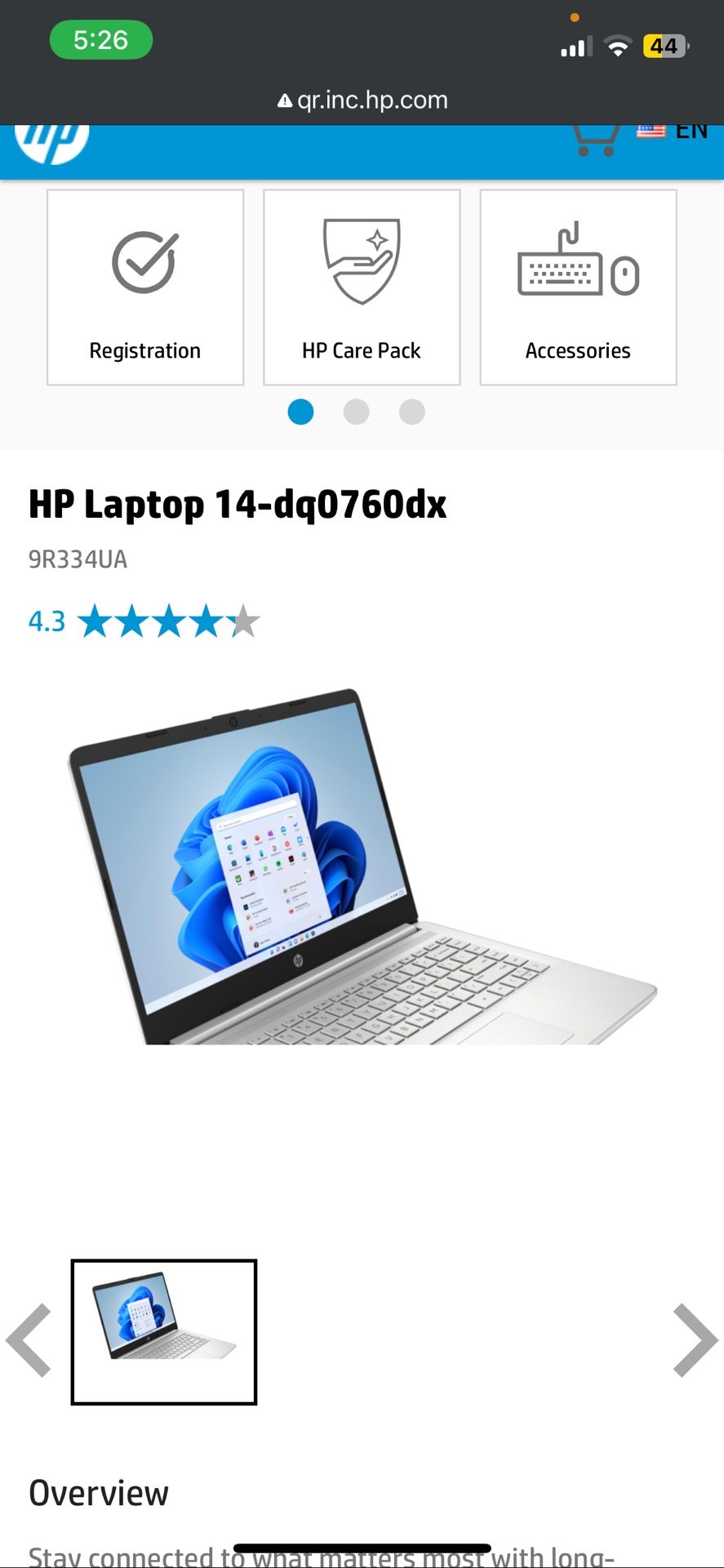 Hp Laptop 14-dq0760dx