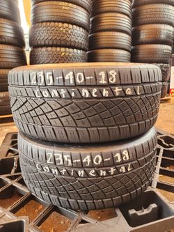 235 45ZR 18 CONTINENTAL EXTREME CONTACT TIRES 2354518 USED TIRES (PAIR) MOUNT BALANCE INCLUDED