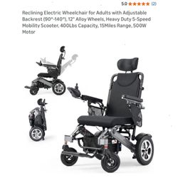 Brand New In Box Verpal Reclining Electric Wheelchair