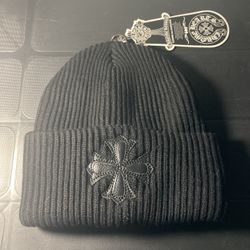 Black Chrome Hearts Beanie  