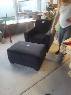 Chair and ottoman