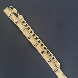 Silver plated Curb Link Chain Bracelet 8 Inch Henderson pick up