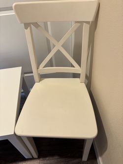 Two wooden chairs