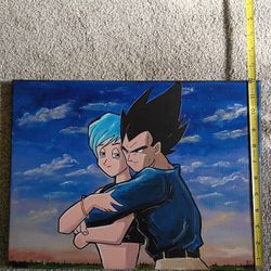 Bulma and Vegeta.