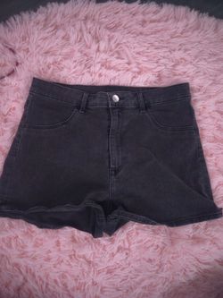 H&M Black Denim Shorts