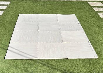 Interlocking Foam Floor Mats – Wood Grain Design
