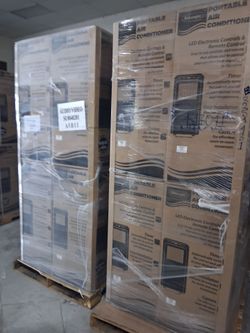 14000btu portable ac by delonghi penguin 🐧.  Over 750 square footage.  Complete set new with warranty.