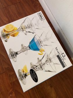 12 Martini Glasses