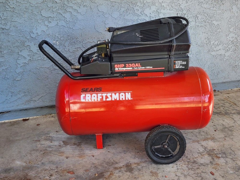 Air Compressor 33 Gallon 6 HP Sears Craftsman