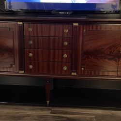 Beautiful 9ft Solid Wood Sideboard / Buffet / Credenza (Very Heavy!)