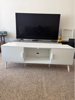 Mid Century Modern Tv Stand White