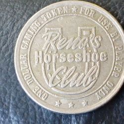 1981 Horseshoe Club $1 Gambling Coin