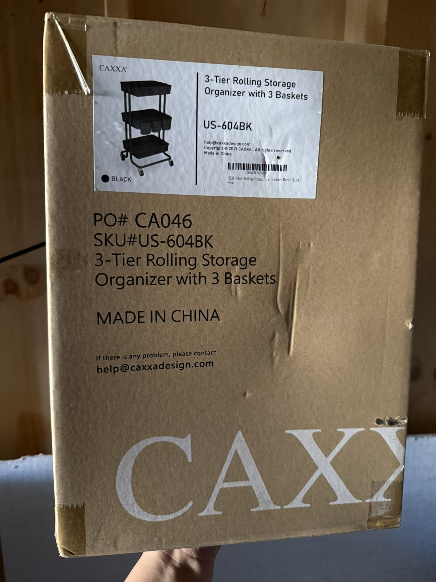 3 Tier Rolling Storage Organizer With 3 Baskets