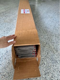 [FIRM PRICE] EasyOn Stainless Steel Gutter Guard - Fits 5" Gutters (100ft / Open Box)