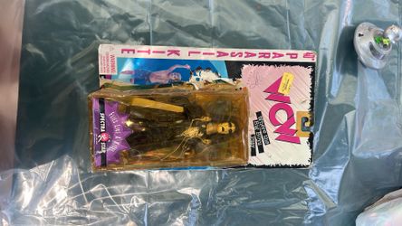 This is a 1998 WCW Sting 40" Parasail Kite action figure produced by Spectra Star.