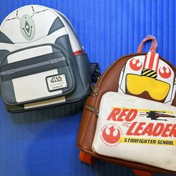 Loungefly Bad Batch & Danielle Nicole Red Leader Disney Star Wars Mini Backpacks - Both NWTs  