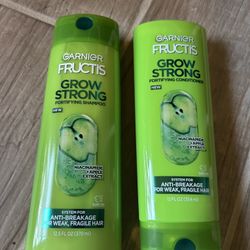 Garnier Fructis Grow Strong Shampoo & Conditioner 12.5 Fl Oz Set