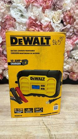 DEWALT Professional 10 Amp Battery Charger, Battery Maintainer, Battery Trickle Charger