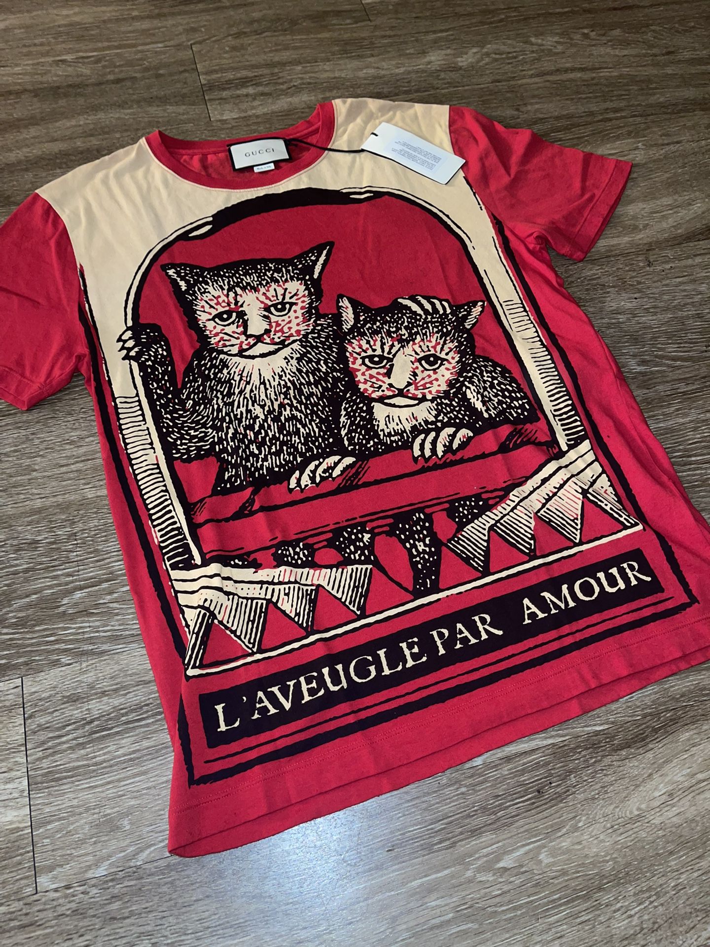 Mens Gucci L'aveugle Par Amour T-Shirt Size M - Brand New for Sale