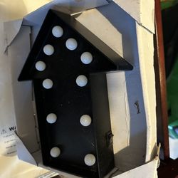 Five Lighted Arrow Signs 