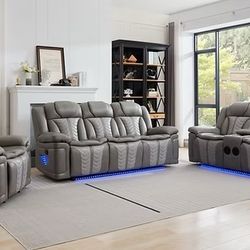 3 Piece Reclining Sofa Set 